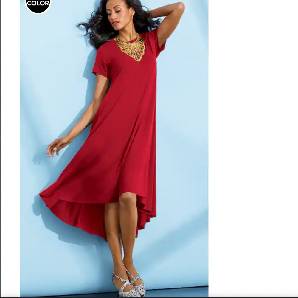 NWT - Midnight Velvet Gigi High-Low Swing Dress - 2XL